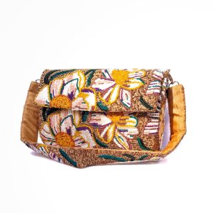 Golden Bloom Luxe Bag