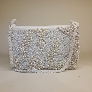 Pearl Elegance Handcrafted Beaded Bag