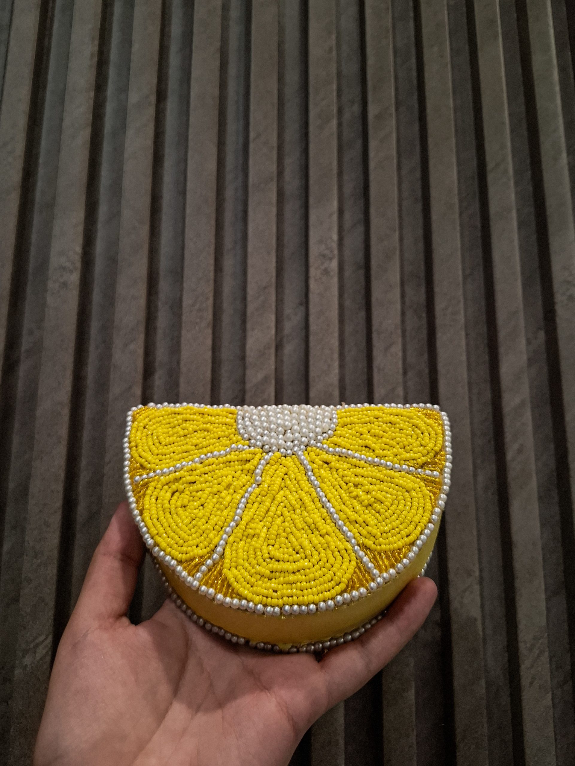 Fruit Slice Beaded Clutch Bag - Image 4