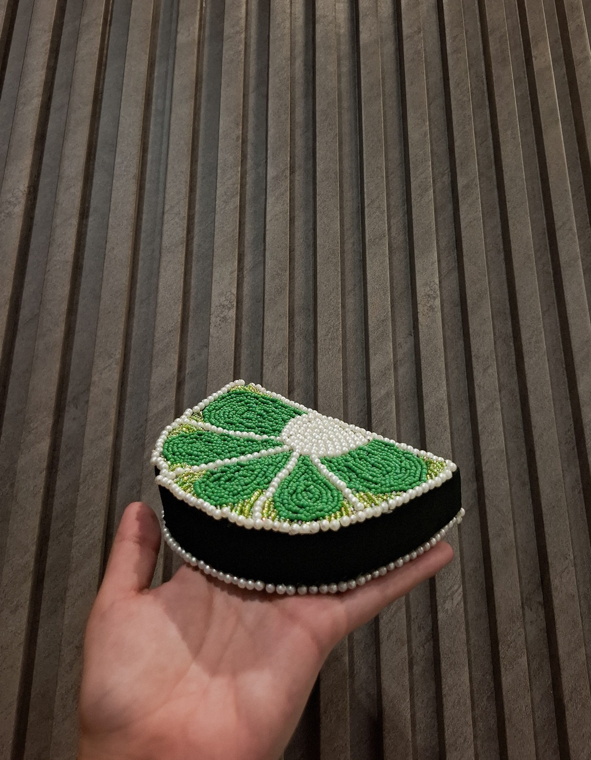 Fruit Slice Beaded Clutch Bag - Image 3