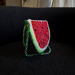 Watermelon Beaded Clutch Bag